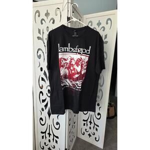 Lamb of God Band Tee XL Black Graphic Shirt Violent Truth Gildan Cotton
